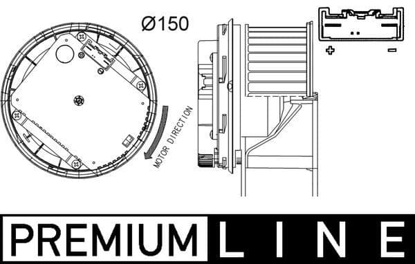 Salona ventilators MAHLE AB 263 000P 1