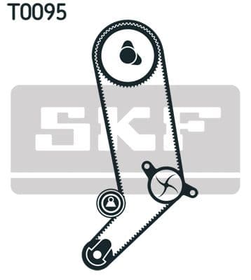 Ūdenssūknis + Zobsiksnas komplekts SKF VKMC 01253 2