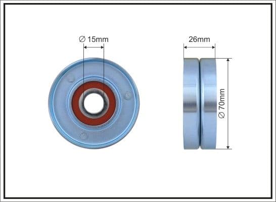 Spriegotājrullītis, Ķīļrievu siksna CAFFARO 254-00 1