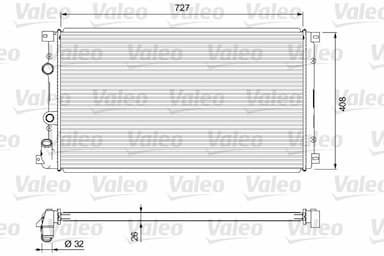 Radiators, Motora dzesēšanas sistēma VALEO 701725 1