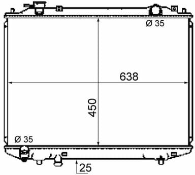 Radiators, Motora dzesēšanas sistēma MAHLE CR 1746 000S 1