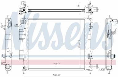 Radiators, Motora dzesēšanas sistēma NISSENS 675024 5