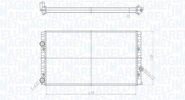 Radiators, Motora dzesēšanas sistēma MAGNETI MARELLI 350213190700 1