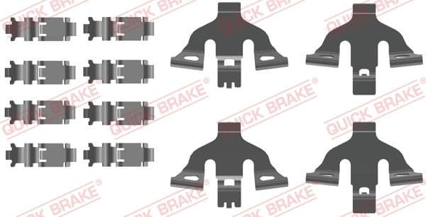 Piederumu komplekts, Disku bremžu uzlikas QUICK BRAKE 109-0093 1