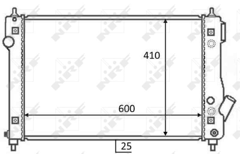 Radiators, Motora dzesēšanas sistēma NRF 59054 1