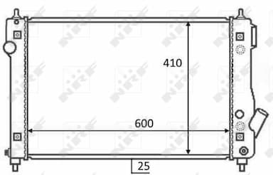 Radiators, Motora dzesēšanas sistēma NRF 59054 1