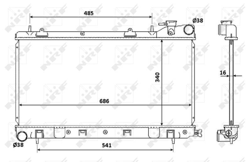 Radiators, Motora dzesēšanas sistēma NRF 53815 1