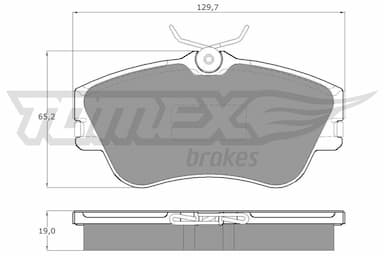 Bremžu uzliku kompl., Disku bremzes TOMEX Brakes TX 11-82 1