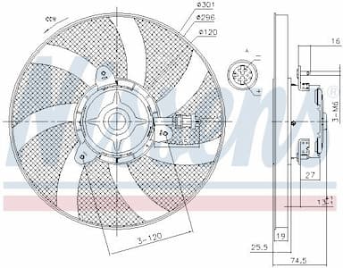 Ventilators, Motora dzesēšanas sistēma NISSENS 85800 6