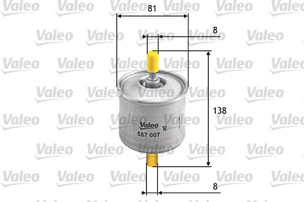 Degvielas filtrs VALEO 587007 1