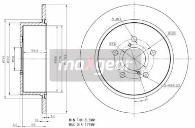 Bremžu diski MAXGEAR 19-2356 2