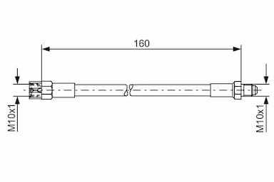 Bremžu šļūtene BOSCH 1 987 476 230 1