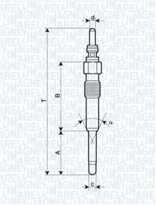 Kvēlsvece MAGNETI MARELLI 062900085304 1