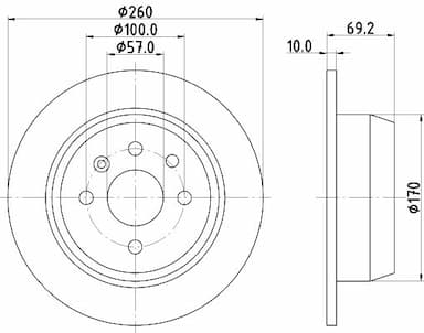 Bremžu diski HELLA 8DD 355 102-731 4