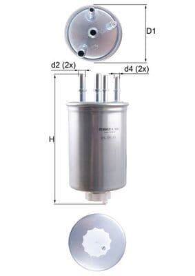 Degvielas filtrs KNECHT KL 1026 1