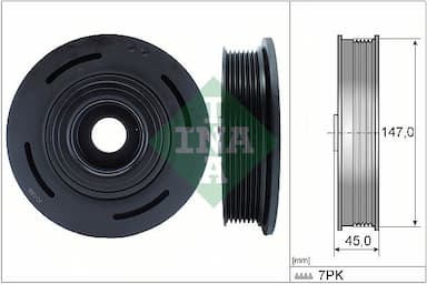 Piedziņas skriemelis, Kloķvārpsta Schaeffler INA 544 0098 10 1