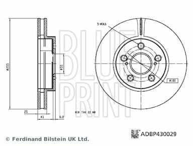 Bremžu diski BLUE PRINT ADBP430029 3