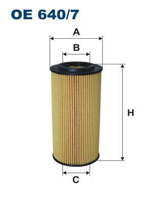 Eļļas filtrs FILTRON OE 640/7 1