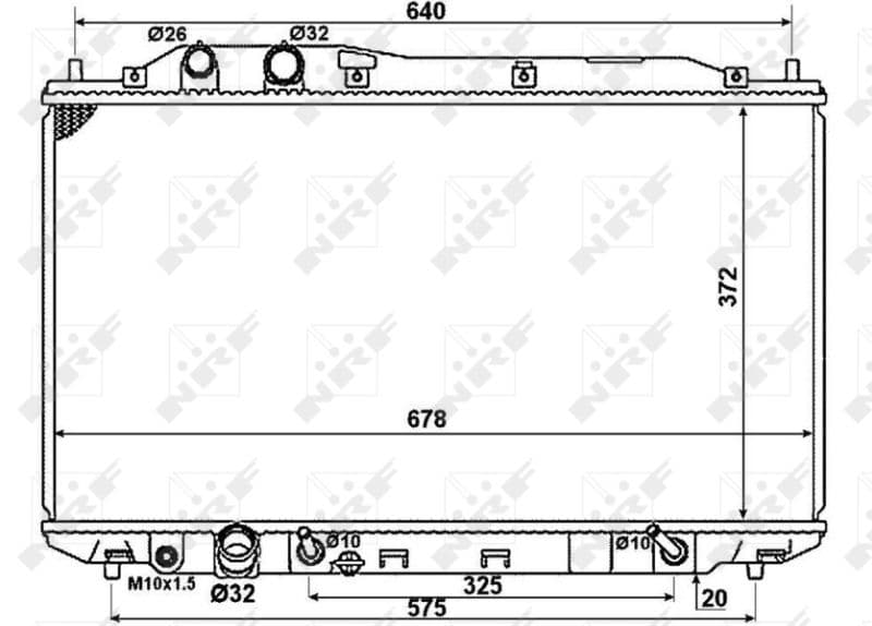 Radiators, Motora dzesēšanas sistēma NRF 58379 1