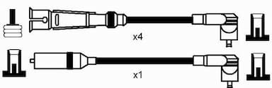 Augstsprieguma vadu komplekts NGK 0937 2