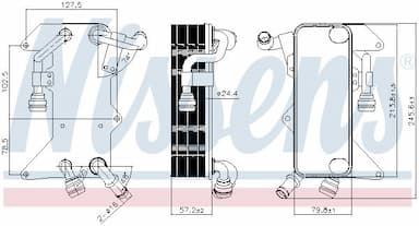 Eļļas radiators, Automātiskā pārnesumkārba NISSENS 90894 5