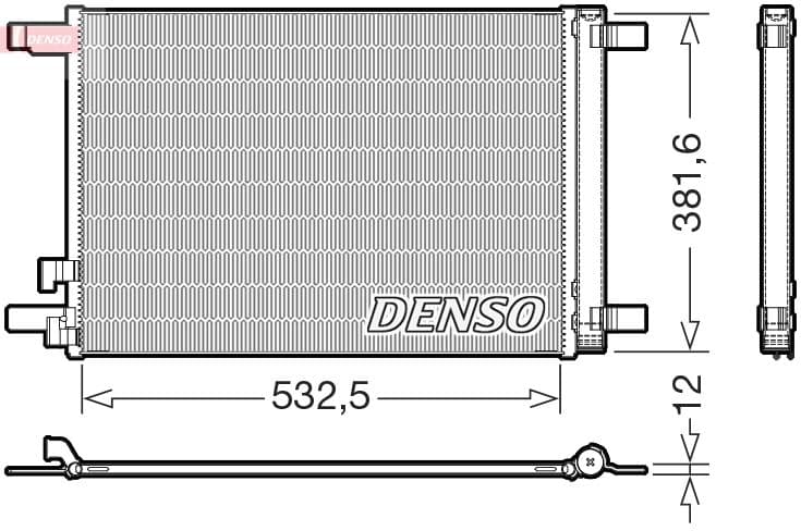 Kondensators, Gaisa kond. sistēma DENSO DCN02048 1