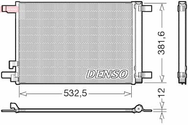 Kondensators, Gaisa kond. sistēma DENSO DCN02048 1