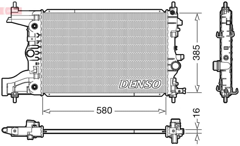 Radiators, Motora dzesēšanas sistēma DENSO DRM20005 1