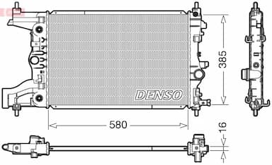 Radiators, Motora dzesēšanas sistēma DENSO DRM20005 1