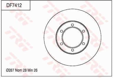 Bremžu diski TRW DF7412 1