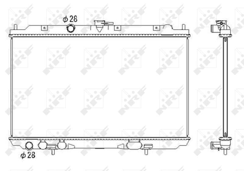 Radiators, Motora dzesēšanas sistēma NRF 53435 1