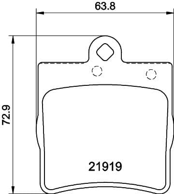 Bremžu uzliku kompl., Disku bremzes HELLA 8DB 355 008-461 1