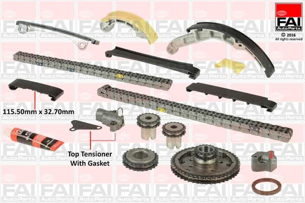 Sadales vārpstas piedziņas ķēdes komplekts FAI AutoParts TCK42-06 1