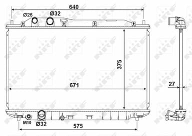 Radiators, Motora dzesēšanas sistēma NRF 53186 4