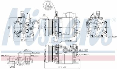 Kompresors, Gaisa kond. sistēma NISSENS 89354 5