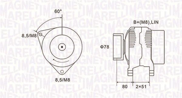 Ģenerators MAGNETI MARELLI 063731919010 1