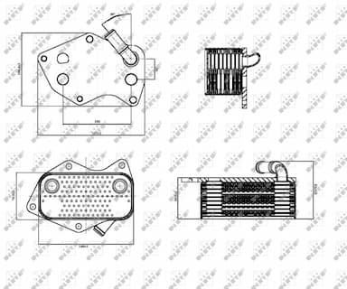 Eļļas radiators, Motoreļļa NRF 31331 5