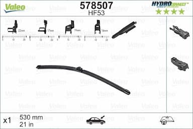 Stikla tīrītāja slotiņa VALEO 578507 1