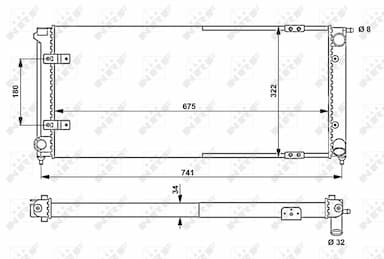 Radiators, Motora dzesēšanas sistēma NRF 58712 4