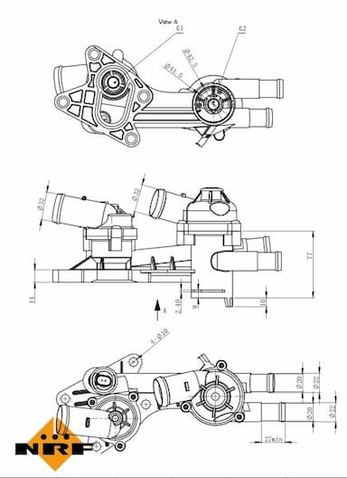 Termostats, Dzesēšanas šķidrums NRF 725191 5