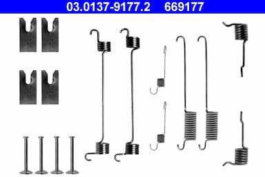 Piederumu komplekts, Bremžu loki ATE 03.0137-9177.2 1