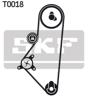 Ūdenssūknis + Zobsiksnas komplekts SKF VKMC 03201-2 2