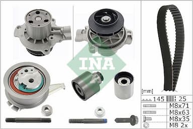 Ūdenssūknis + Zobsiksnas komplekts Schaeffler INA 530 0650 31 1