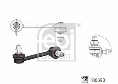 Stiepnis/Atsaite, Stabilizators FEBI BILSTEIN 180690 2