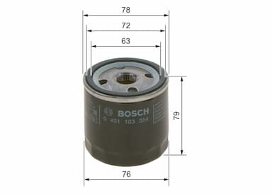 Eļļas filtrs BOSCH 0 451 103 354 5