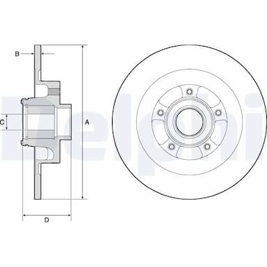 Bremžu diski DELPHI BG9134RS 1