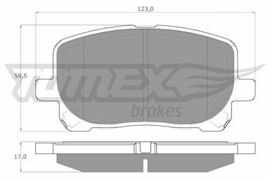 Bremžu uzliku kompl., Disku bremzes TOMEX Brakes TX 13-67 1