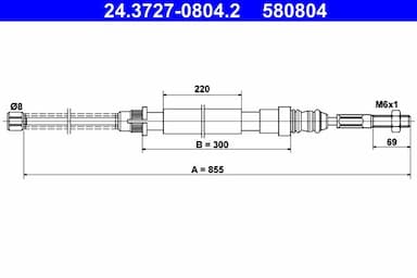 Trose, Stāvbremžu sistēma ATE 24.3727-0804.2 1