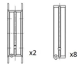 Kloķvārpstas gultnis FAI AutoParts BM1065-STD 1