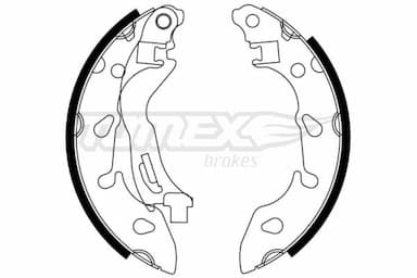 Bremžu loku komplekts TOMEX Brakes TX 23-04 1